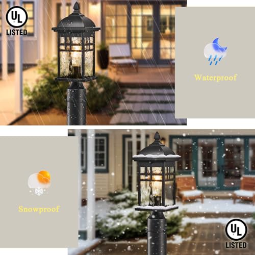 Outdoor Post Lights Black 22 Inch Outdoor Pole Light Fixtures