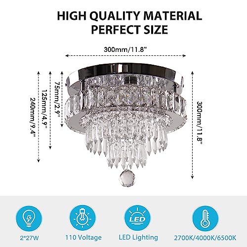 11.8" Crystal Ceiling Light