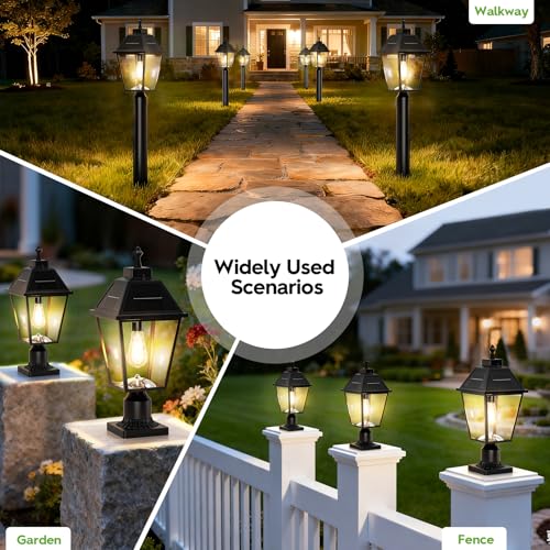 22.5" Large Solar Lamp Post Light