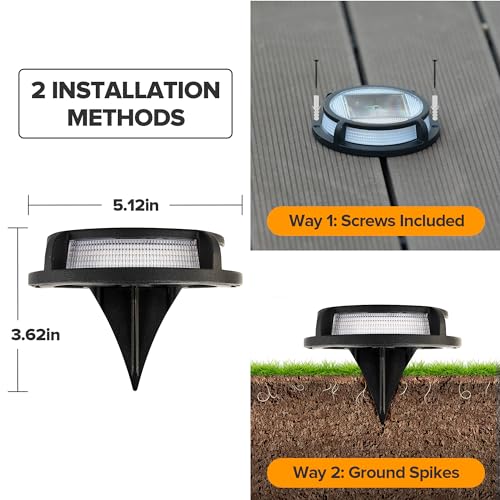 4 Pack Solar Driveway Lights