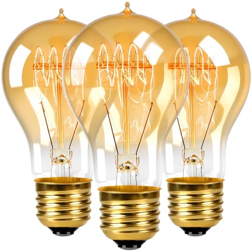 3 Pack A19 Edison Specialty Decorative Bulbs (3 Count)