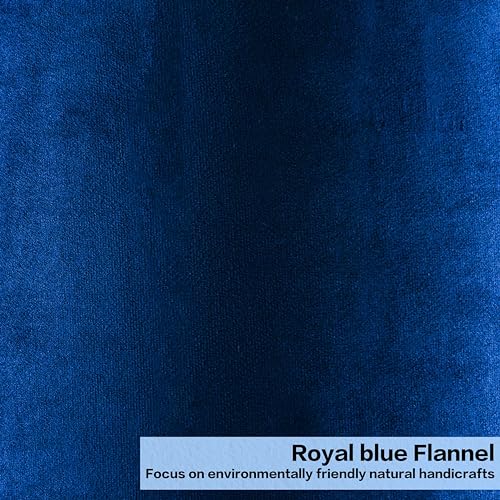 Large Drum Lamp Shades Set of 2 Blue Velvet 16"x16"x10" (2 Count)