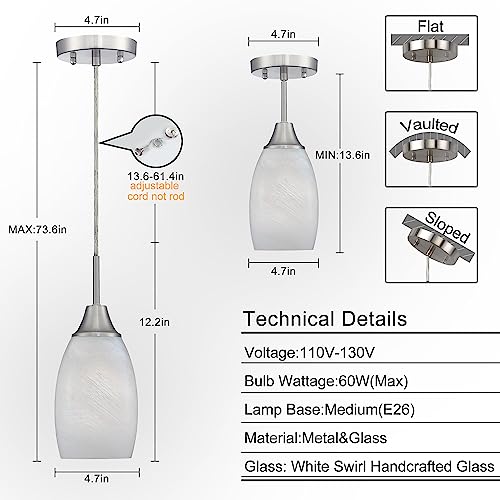 Mini Glass Pendant Light