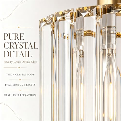 Brushed Gold Pendant Lights Kitchen Island 2 Pack (2 Count)