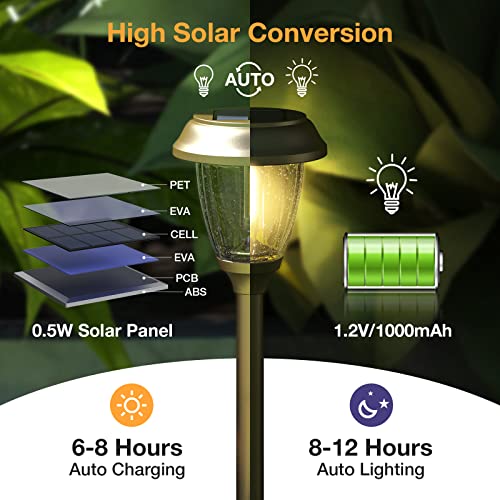 Solar Lights Outdoor 6 PCS (6 Count)