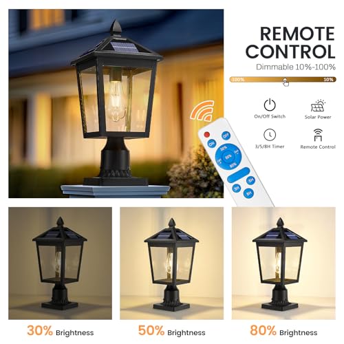 17 Inch Solar Outdoor Post Light