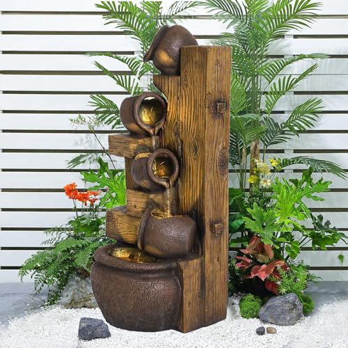 5 Tiers Garden Fountains Outdoor W