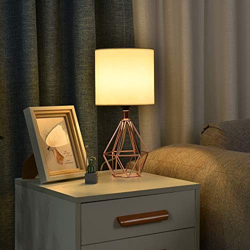 Rose Gold Bedside Table Lamp