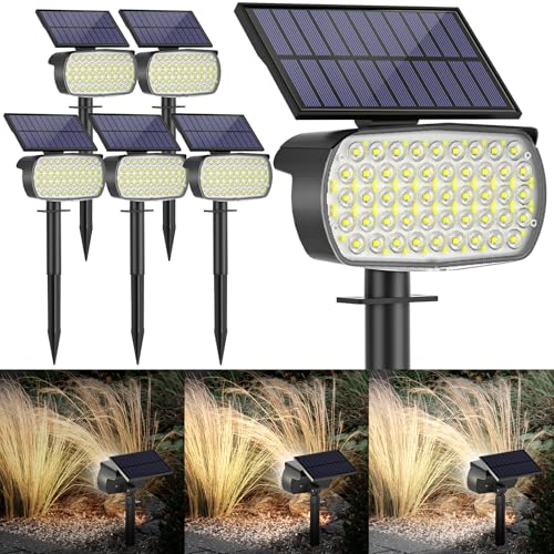108 LED Solar Spot Lights Outdoor (6 Count)