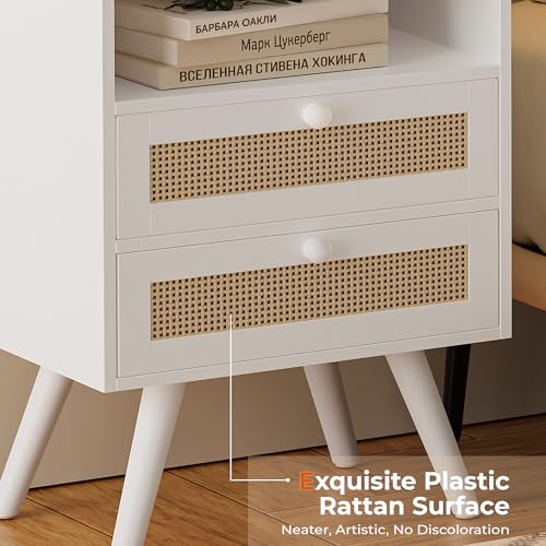 Night Stand with Charger Station (2 Count)