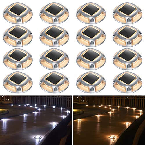 Solar Driveway Lights Outdoor 16 Pack (16 Count)