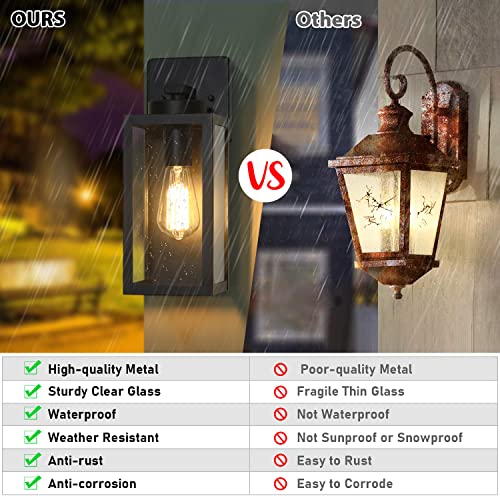 Outdoor Wall Light Fixtures (2 Count)
