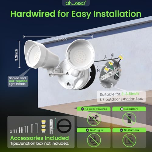 Dusk to Dawn Outdoor Lighting 30W 3500LM 3CCT 3000K