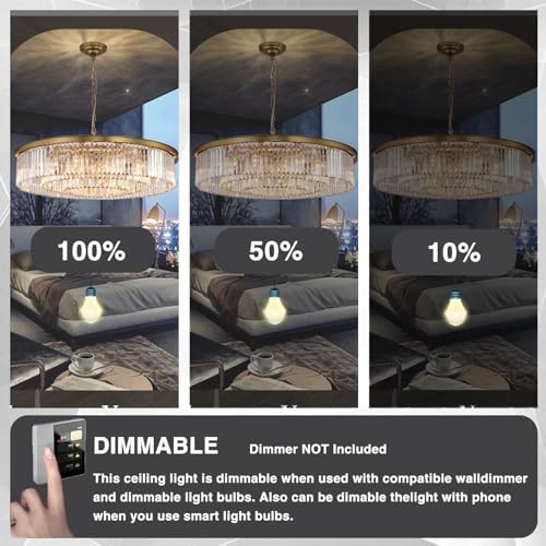 Large Crystal Chandelier Modern Luxury Pendant Ceiling Lights Fixture 18