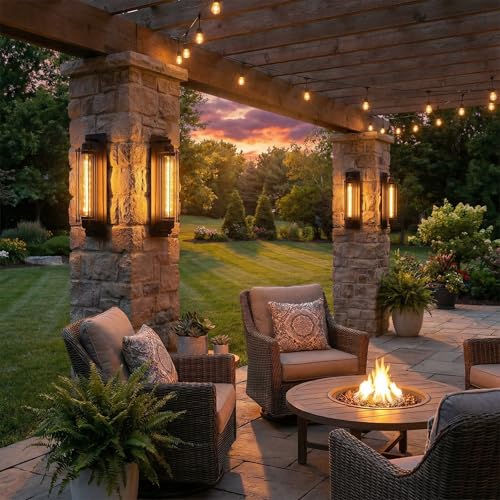 18 Inch Industrial Outdoor Wall Light Sconce (4 Count)