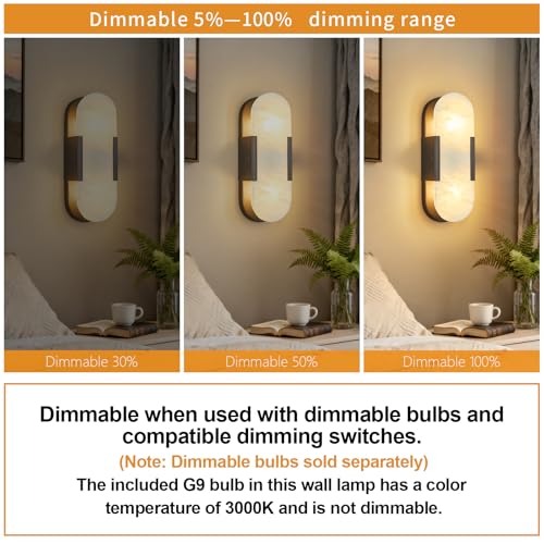Natural Alabaster Wall Sconces