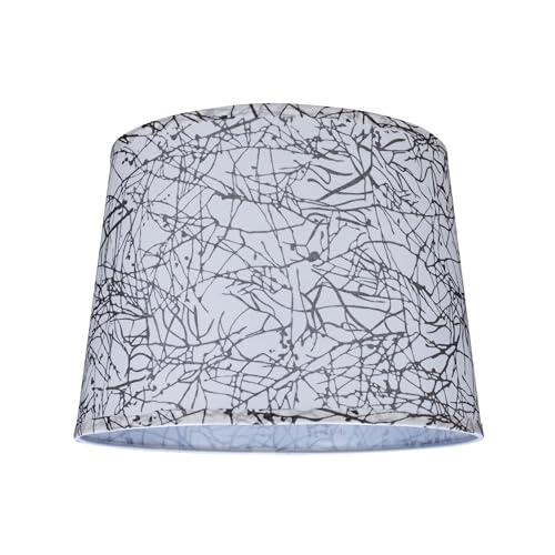 32148A Transitional Hardback Empire Shaped Spider Construction Lamp Shade in Black & White