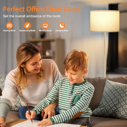 60'' Modern Floor Lamp with Remote
