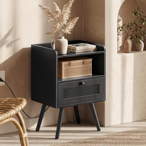 Nightstands with Charging Station (2 Count)