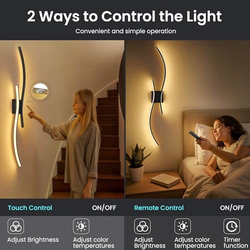 10000mAh Battery Operated Wall Sconces Set of 2 (2 Count)