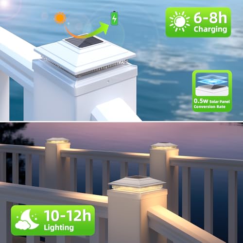 Solar Post Cap Lights 4pack (4 Count)