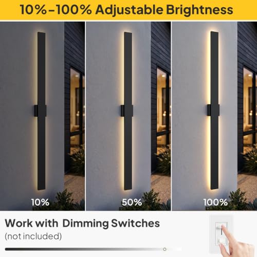 2 Pack 70.8 inch Modern LED Outdoor Wall Light