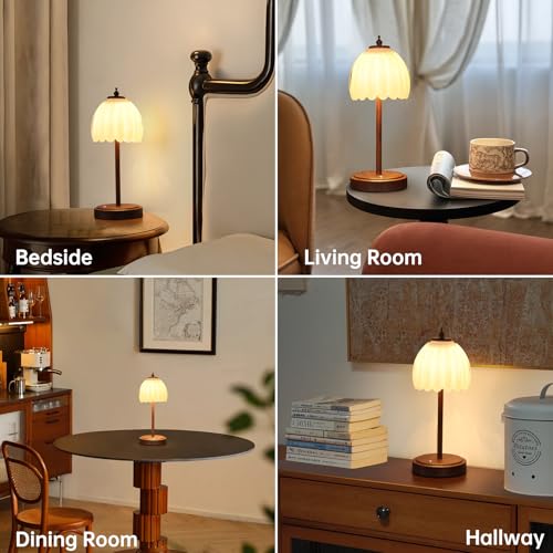 Tulip Table Lamp with 5200mAh Battery & Touch Control