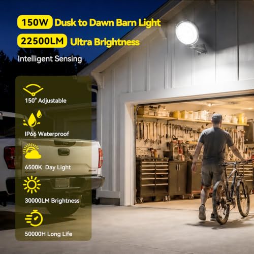 150W LED Barn Light Dusk to Dawn (6 Count)