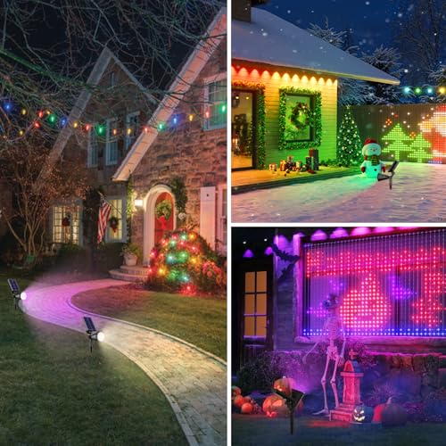 Solar Lights Outdoor Waterproof Spot Lights (2 Count)