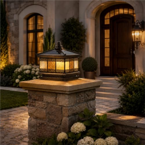 Vintage Outdoor Pillar Light Fixture