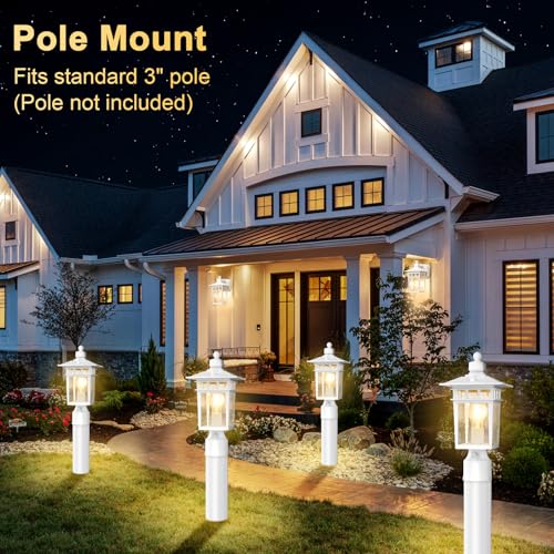 Dusk to Dawn Outdoor Post Lights 2 Pack (2 Count)