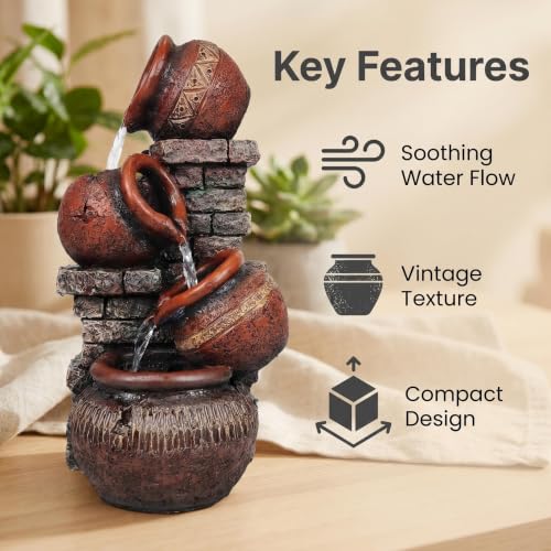 Indoor Desktop Fountain with Led Light