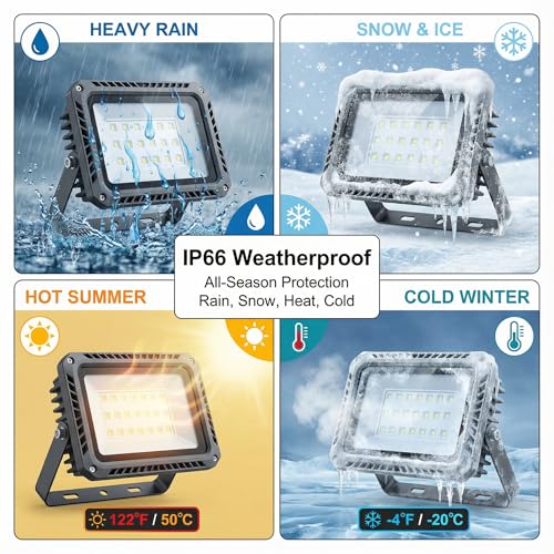 50W LED Flood Lights Outdoor (2 Count)