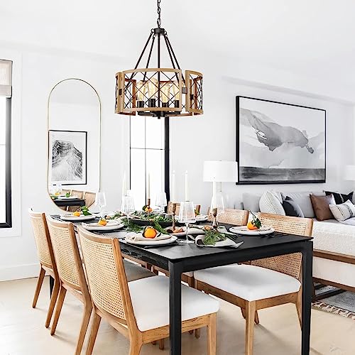 D19'' Farmhouse Chandelier for Dining Room