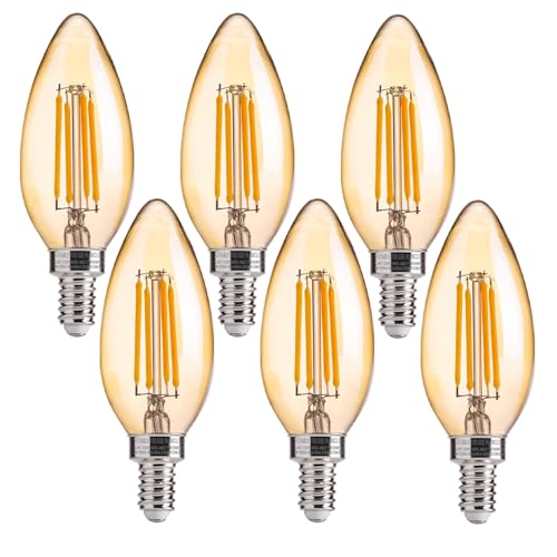 40W Equivalent LED Chandelier Light Bulbs (6 Count)