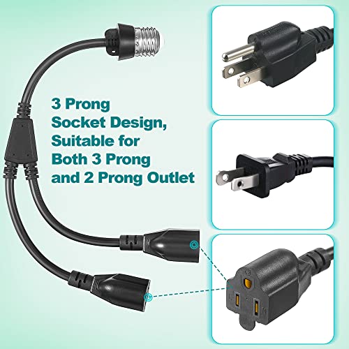 1 Pcs 2 in 1 E26