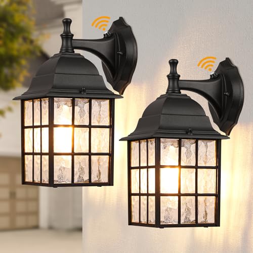 Dusk to Dawn Outdoor Wall Lights 2Pack (2 Count)