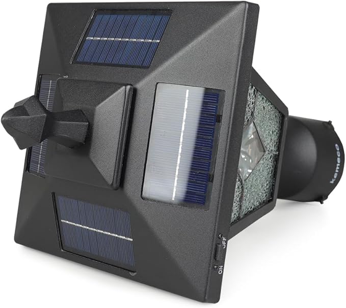 KP4326Q-A Solar Lamp Post Light, Outdoor Lighting, Aluminum LED Solar Pillar Light with Tiffany Glass for Gate Column, Driveway, Matte Black