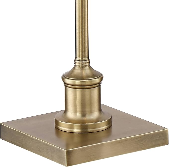 Regency Hill Jenson Traditional Farmhouse Vintage Style Pharmacy Floor Standing Lamp with Riser 58" Tall Aged Brass Gold Metal Adjustable Swing Arm Decor for Living Room Reading House Bedroom Home