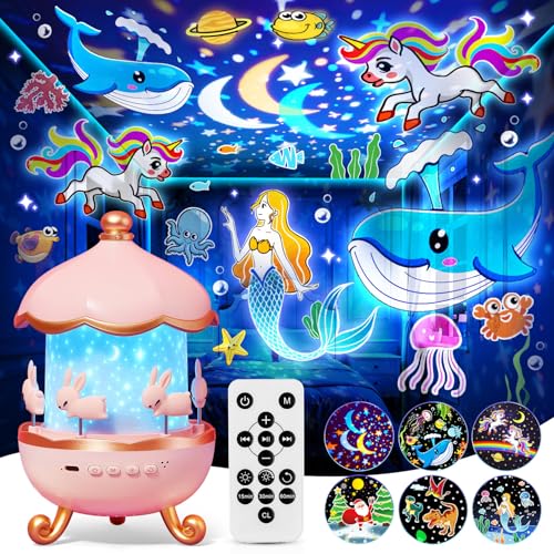Sensory Lights Sound Machine Baby Night Light Projector Sensory Toys for Kids with Autism Toys for Girls 3