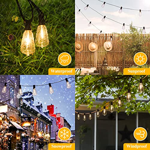 150FT Outdoor String Lights 77 Bulbs