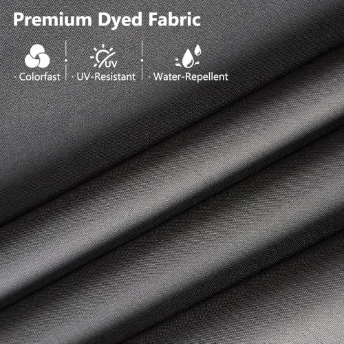 15FT Double Sided Rectangular Patio Umbrella with USB Rechargeable Warm LED Lights