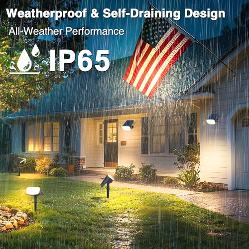 Solar Spotlights Outdoor Waterproof with Focus Beam