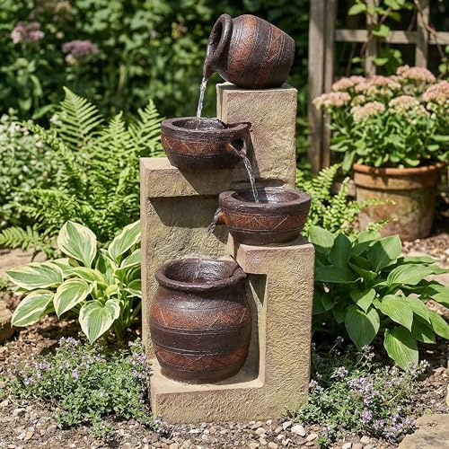 Sunnydaze Cascading Terra Bowls 30