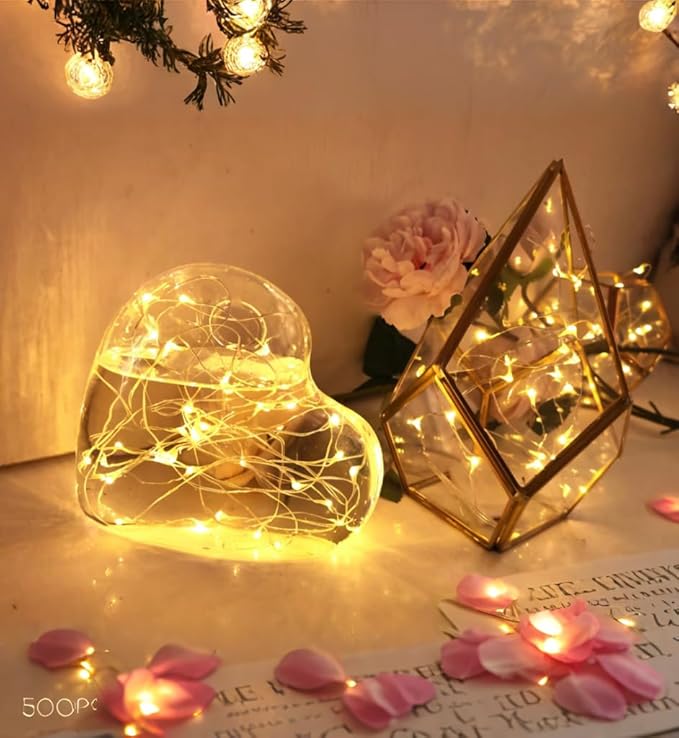 [12-Pack] 8 Modes Fairy String Lights with Timer, 20 LEDs Lights on 6.5ft Silver Wire,Fairy Lights Battery Powered 2xCR2032,3 to 4 Days in The Timing, Party,Wedding,Christmas Table Decor,WarmWhite