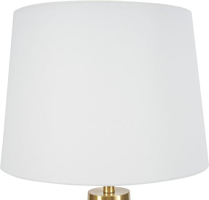 Nourison Home 29" White & Gold Terrazzo Speckled Buffet Lamp, Modern, Contemporary, Glam Table Lamp for Bedroom, Living Room, Dining Entryway
