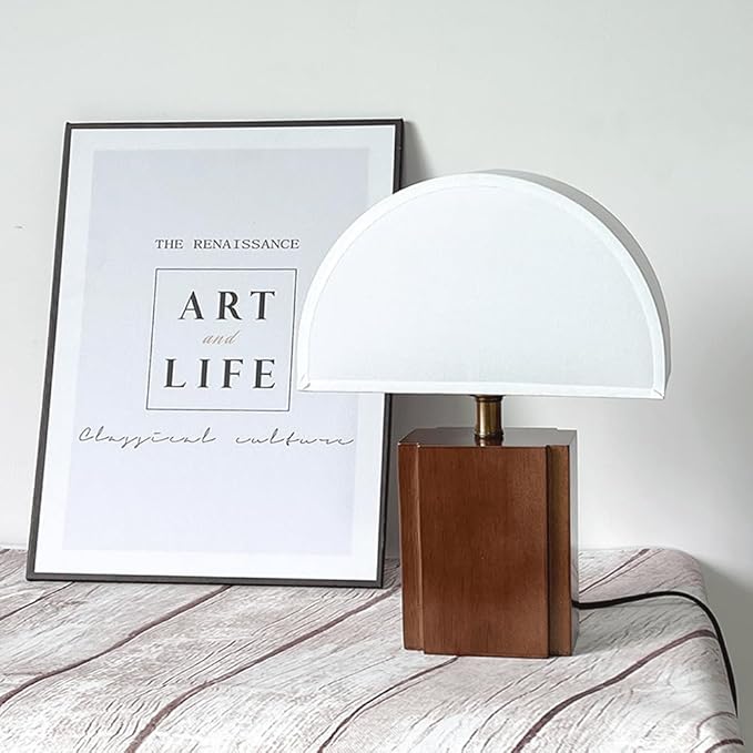 Japanese Style Wabi-sabi Bedroom Study Room Decoration Desk Light Retro Classic Living Room Counter Desk Lamp Made Of Fabric Wooden Table Lamp For Hotel Front Desk Coffee Shop B&B Lighting Fixture