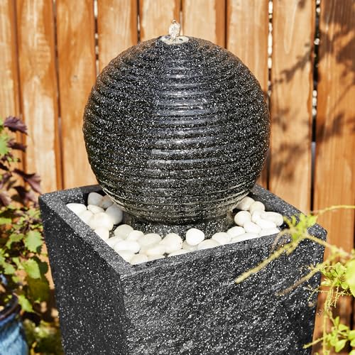 Outdoor Water Fountain with LED Light