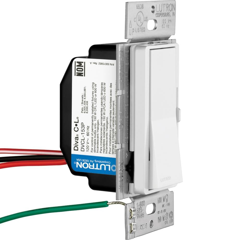 Diva LED+ Dimmer Switch & Wallplate (2 Count)