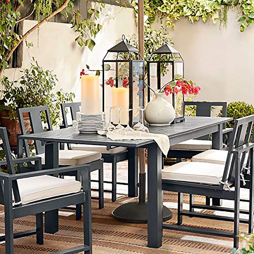 6" x 4" Large Waterproof Outdoor Flameless Candles with Remote Control and Timer (2 Count)